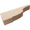 Ekena Millwork 5"W x 30"D x 10"H Thin Van Buren Rough Cedar Woodgrain TimberThane Corbel, Primed Tan CORUR05X30X10VANRCPR - alternate 5